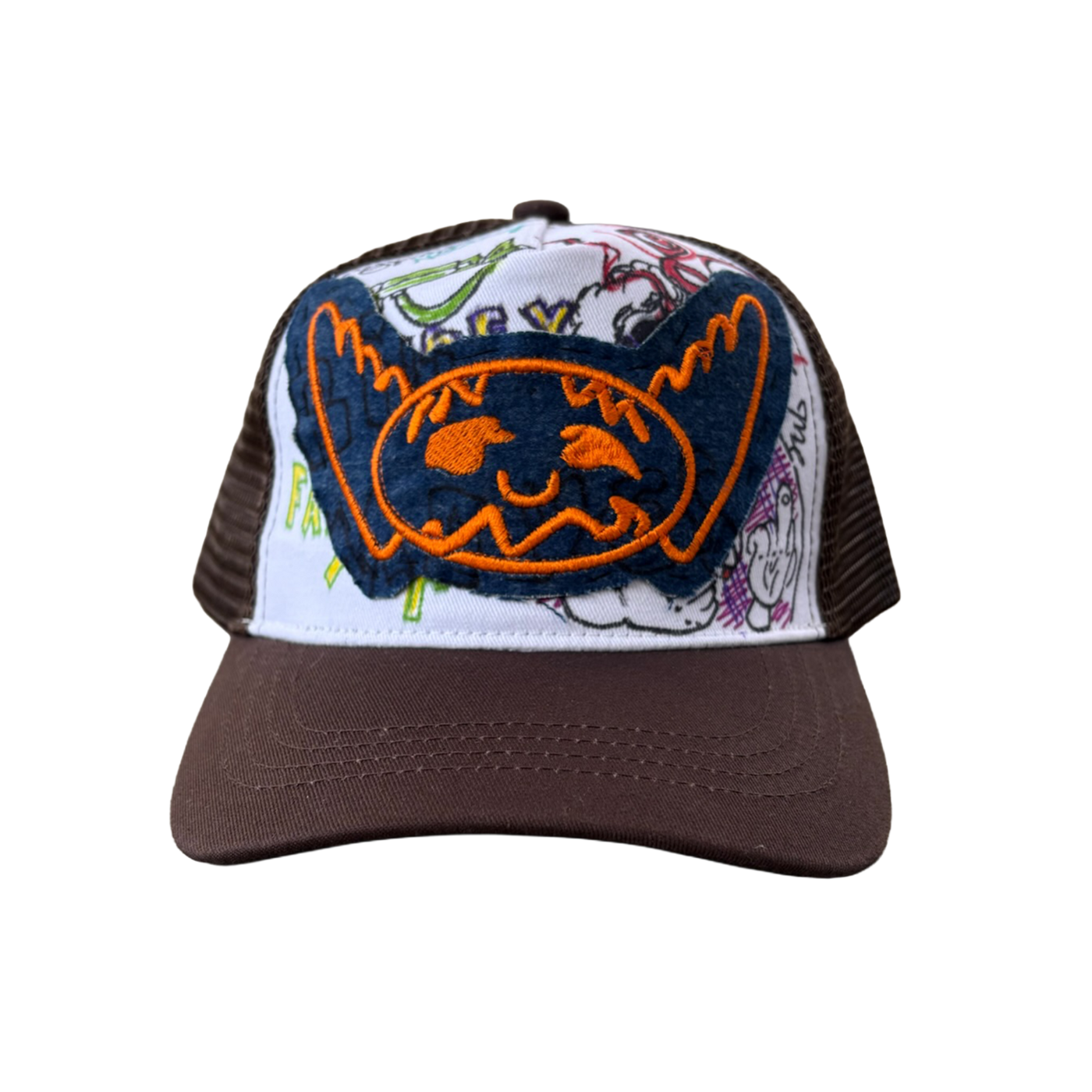 1/1 Hand Stitched Denim Patch Trucker Hat