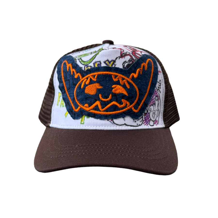 1/1 Hand Stitched Denim Patch Trucker Hat