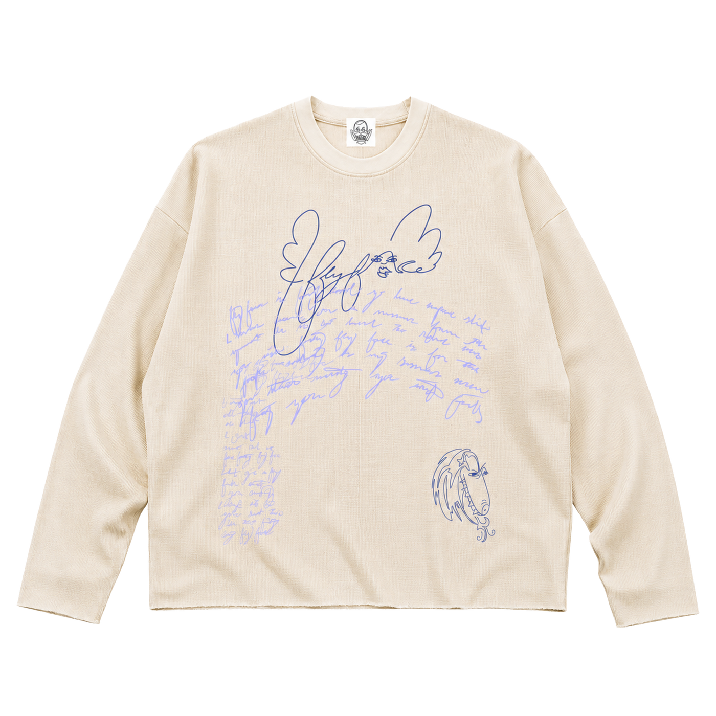 Golden Lunch, Vintage Boxy Raw Waffle Long Sleeve