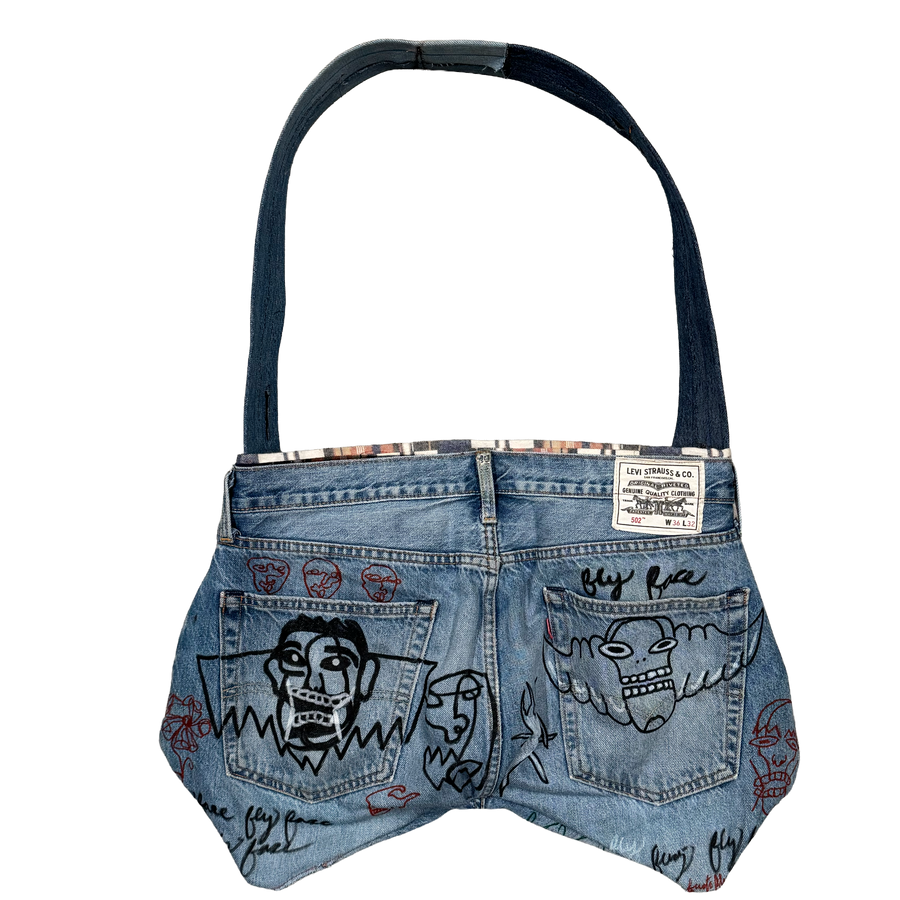 FlyFace 1/1 Dummy Denim Handbag #2