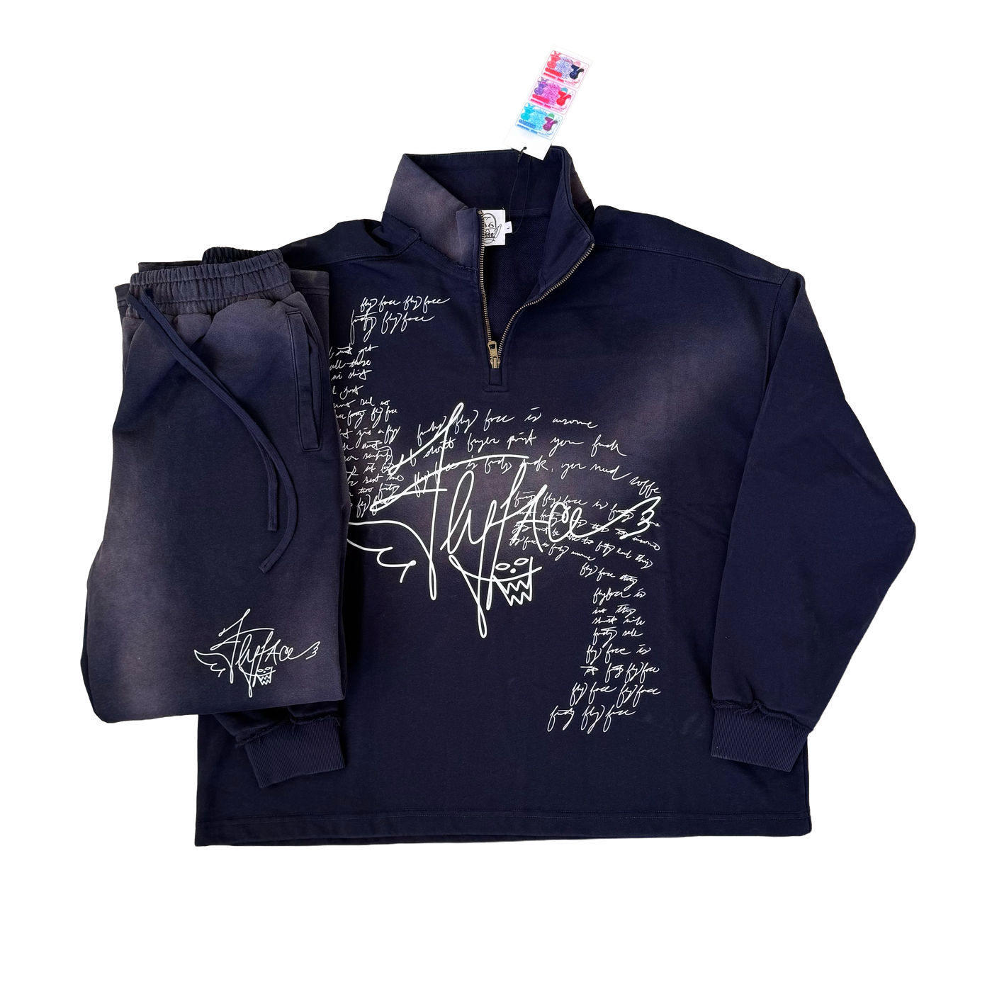 Swerve Set, SunFade Raw Edge Q-Zip & Sweats