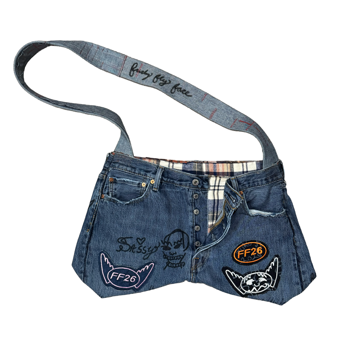 FlyFace 1/1 Dummy Denim Handbag #1