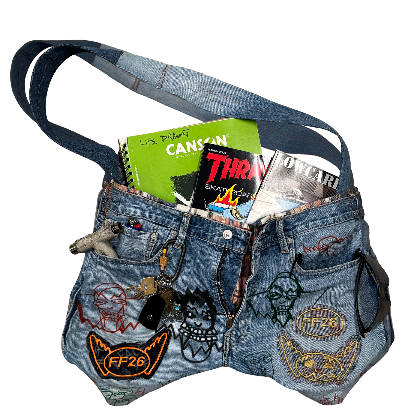 FlyFace 1/1 Dummy Denim Handbag #2