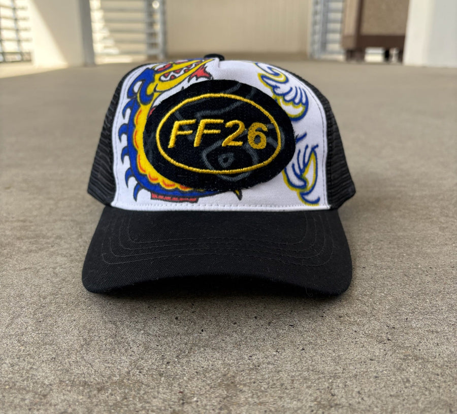 1/1 Hand Stitched Denim Patch Trucker Hat