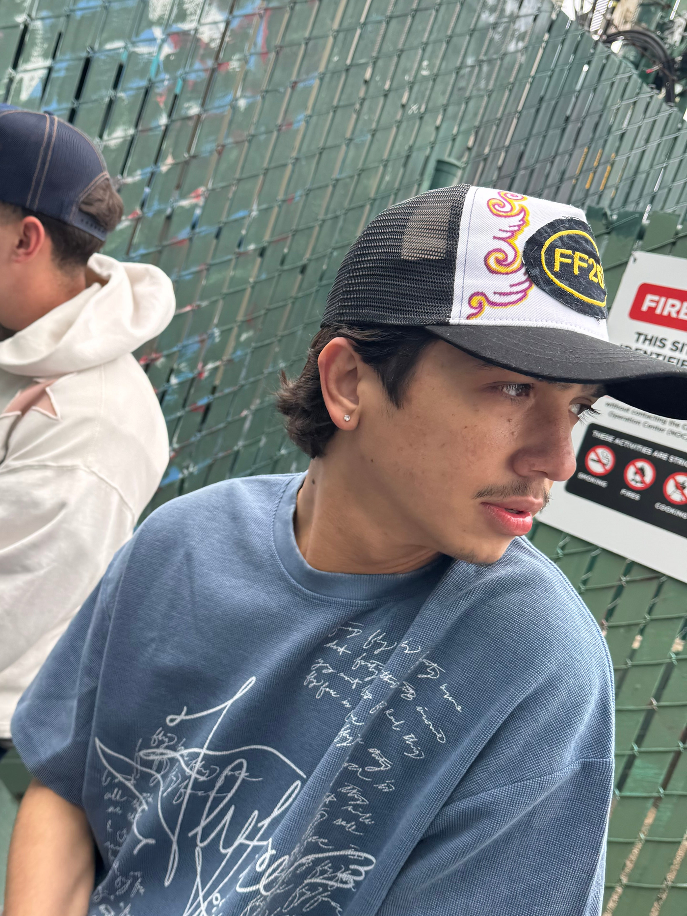 1/1 Hand Stitched Denim Patch Trucker Hat