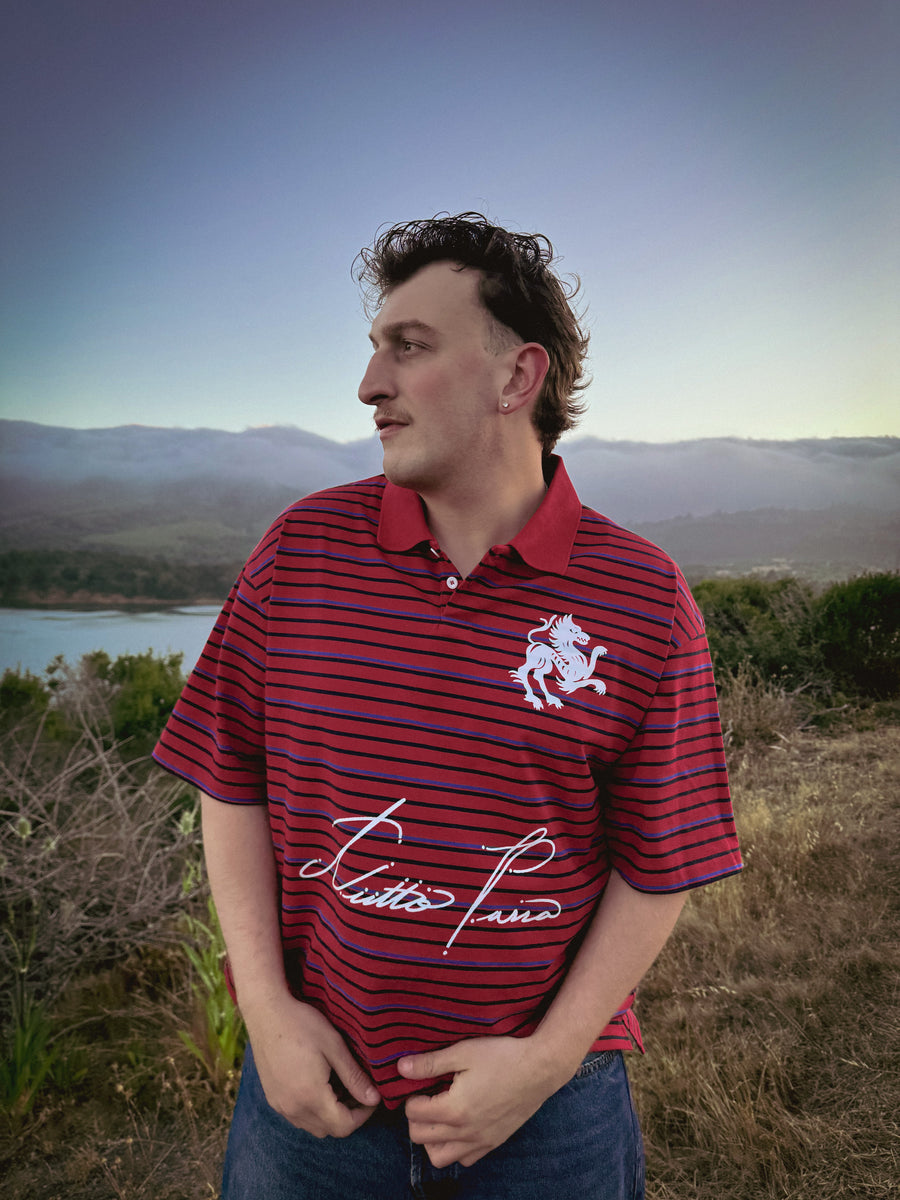 Dinner, Striped Boxy Polo