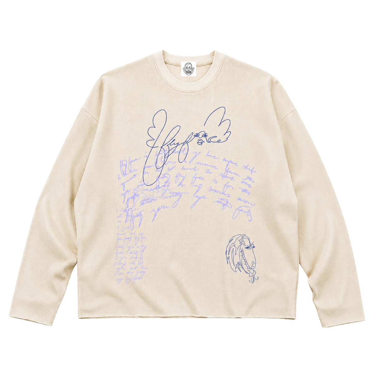 Golden Lunch, Vintage Boxy Raw Waffle Long Sleeve