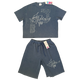 Breeze, Vintage SunFade Waffle Raw Tee & Shorts