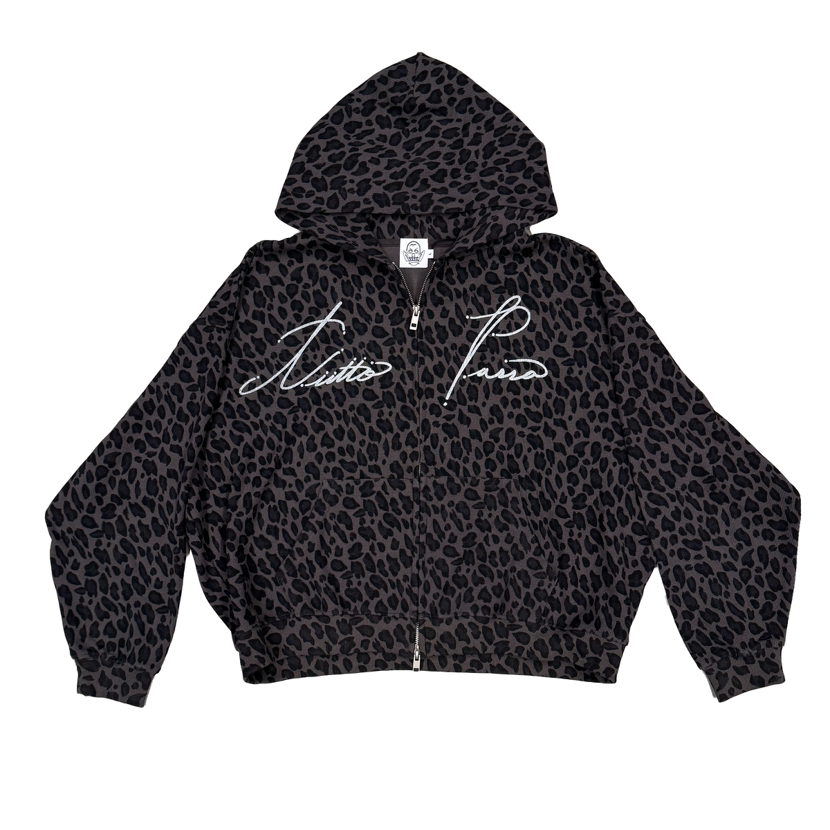 Tutto Passa, Leopard Print Waffle Zip